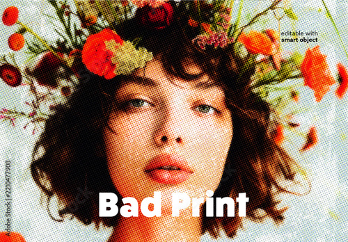 Bad Print Photo Effect