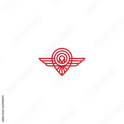 Bird in the location pin logo.