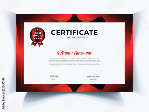 Elegant Certificate Template with Ornamental Border and Decorative Frame