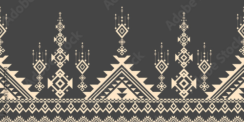 vector illustration of an abstract background with geometric ethnic 