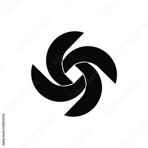 Celestial Knot Abstract Geometric Vector Logo Symbol