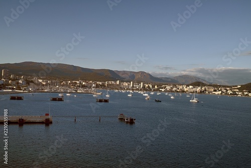 Vue générale de la ville d'Ajaccio en fin d'après-midi