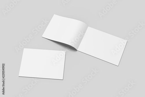 A4 Landscape Bifold Mockup