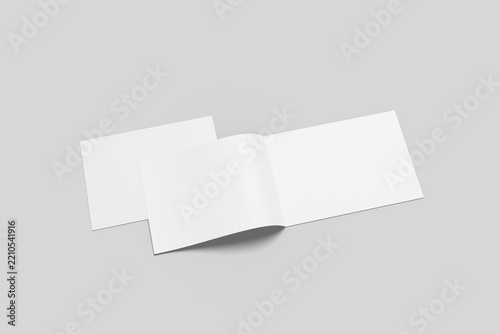 A4 Landscape Bifold Mockup