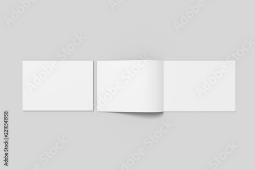 A4 Landscape Bifold Mockup