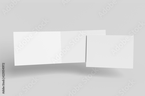 A4 Landscape Bifold Mockup