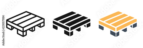 Pallet Warehouse Storage Platform Icon