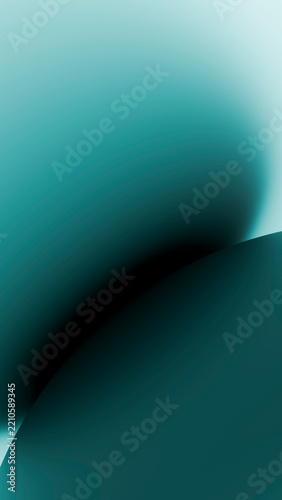 Abstract curved shapes with blue teal gradient background illustration