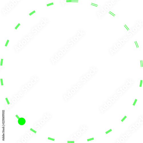 Circular Neon Spark Orbit Graphic Element For Technology Network Connectivity Backgrounds And Abstract Global Communication