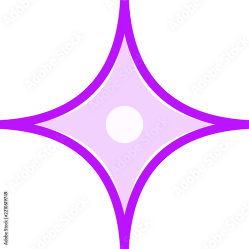 Classic Retro Eighties Style Neon Spark Symbol for Nostalgic Synthwave Music Posters and Vaporwave Artworks
