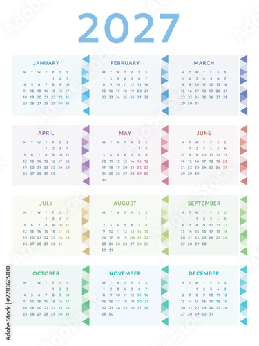 calendar for 2027 starts monday, planner for scheduling, appointments and holidays. Printable calendar template for home or office.
