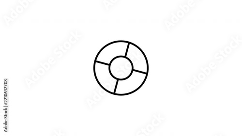 life ring, water safety, rescue ring, swimming icon, animation, animated