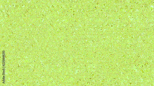Lime green crystal foil texture background with abstract triangular faceted pattern and sparkling shimmer