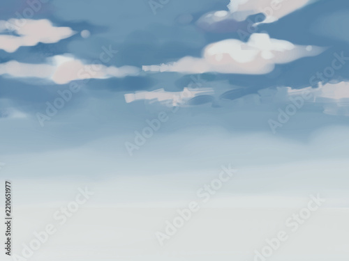 Photography Calm daytime blue sky with scattered white clouds background