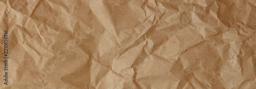 Fotografie Old and used crumpled paper for wrapping and packages textural background