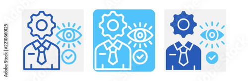 Eye Specialist Icon In Two Colors Style Collection 