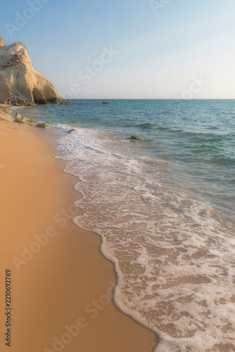 Sticker beach and sea