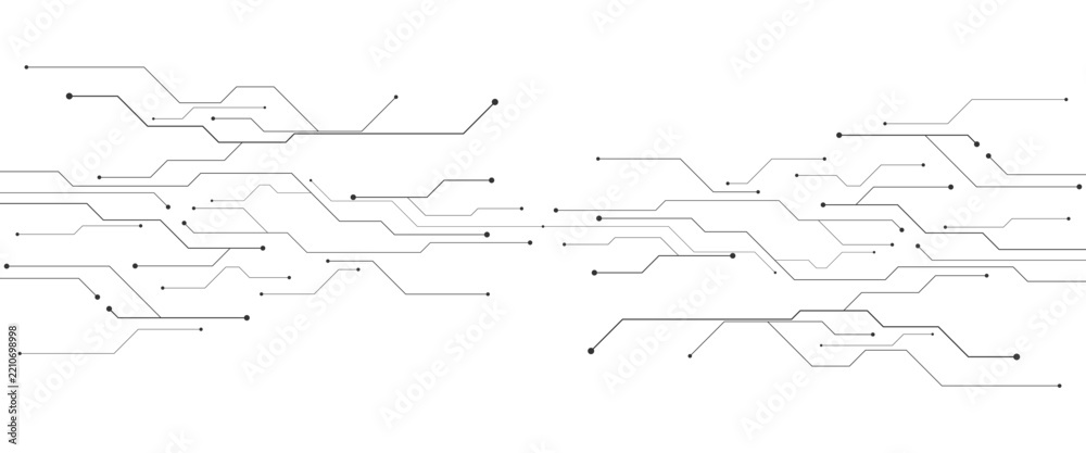 Obraz premium Abstract technology futuristic texture circuit board digital motherboard design vector illustration background