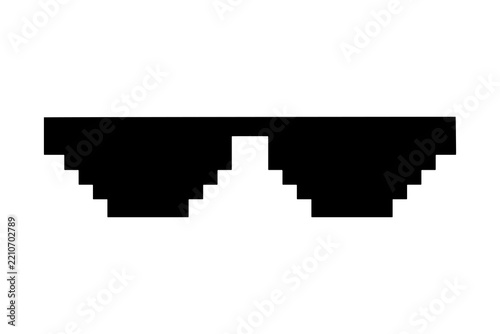 Pixel Art Sunglasses PNG – Thug Life Meme Glasses and Retro Eyewear Icons