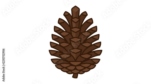 Pine cone vector illustration concept vector illustration for creative projects and modern business isolated background element