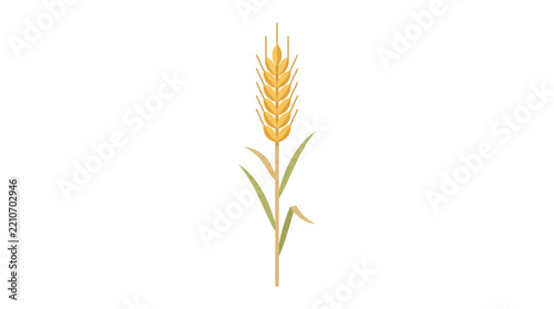 Harvest wheat stalk vector illus… concept vector illustration for creative projects and modern business isolated background element