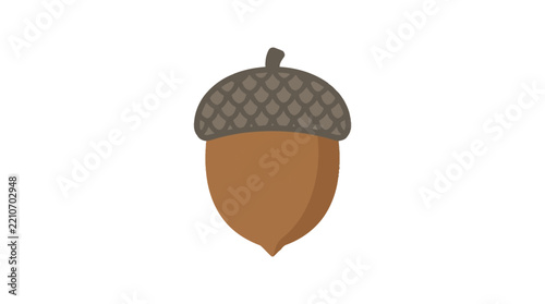 Dried acorn vector illustration concept vector illustration for creative projects and modern business isolated background element