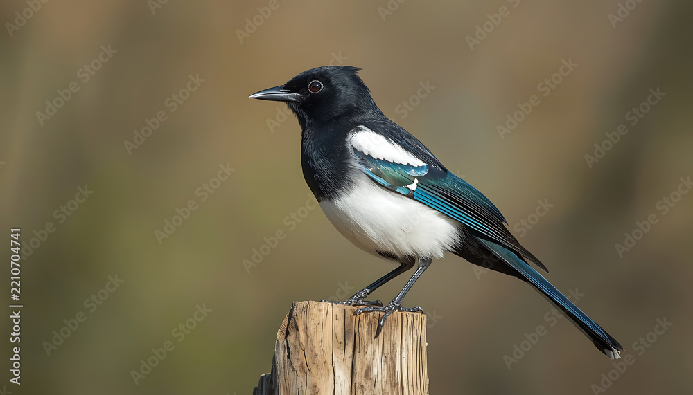 Fototapeta premium black capped kingfisher