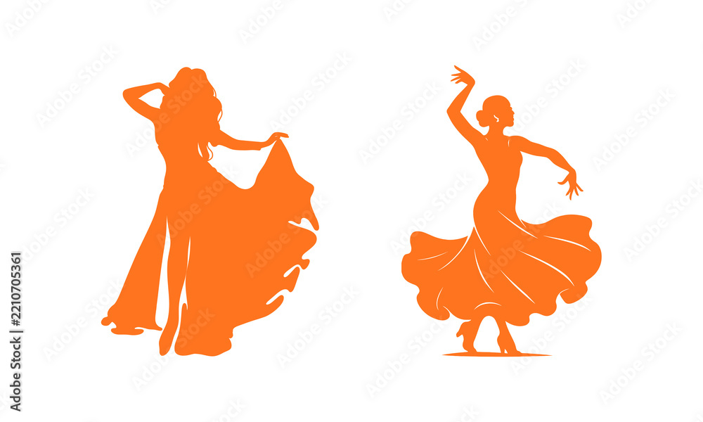 Fototapeta premium South asian woman performing traditional dance in isolated cutout
