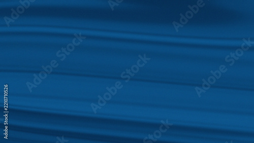 Vibrant dark blue silk fabric with smooth flowing waves and elegant folds creating luxurious textile texture patterns