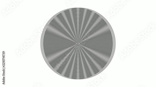 Hypnotic Concentric Circles: Radial Symmetry and Optical Illusion