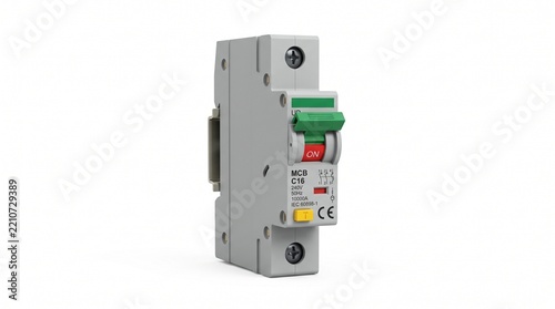 single pole circuit breaker, schneider electric breaker, mcb switch, electrical protection, miniature breaker, power safety, circuit control, electrical component, breaker device, electrical equipment