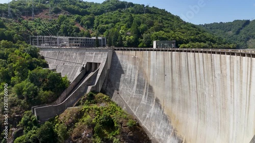 Belesar hydroelectric dam generating clean renewable energy