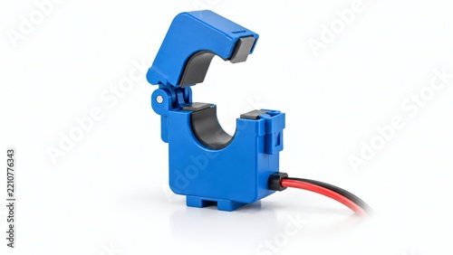 Industrial Split Core Hall Effect Current Sensor Ring on White