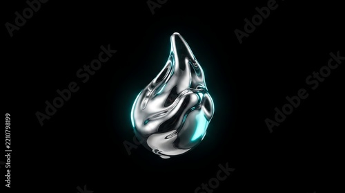 Carbon fiber racing drone on Totally Black Background, Cyan Teal floating three-quarter rotation view, Easy Background Removal Product Shot.