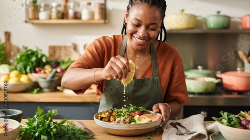 woman cooking in the kitchen