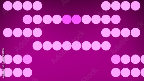 Freeform Cluster of Orchid Light Spheres Drifting in Shadow