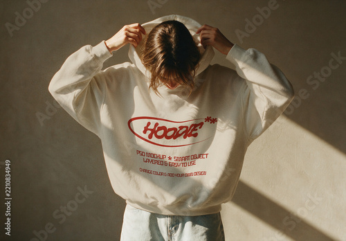 Hoodie Mockup in Warm Sunlight