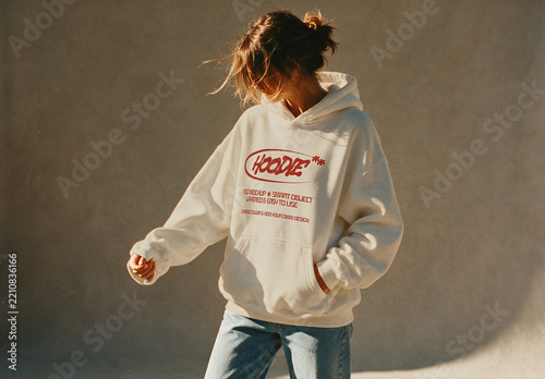 Hoodie Mockup in Warm Sunlight