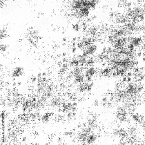 Grunge White Concrete Texture with Black Distressed Grit Overlay