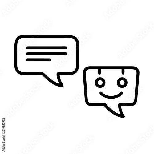 AI company scriptwriter creating chatbot phrases in a minimalistic style