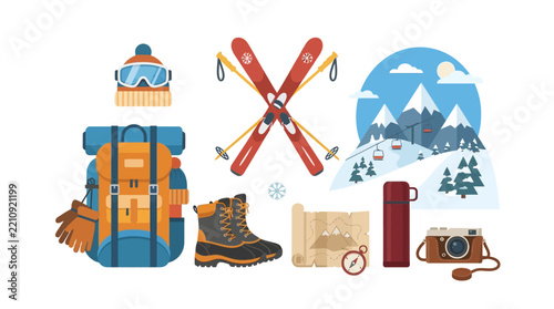 Winter Sports Equipment and Accessories for Outdoor Adventure.