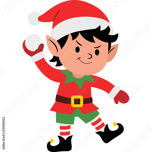 Christmas Elf Cartoon