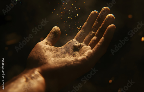 hands in the darkness