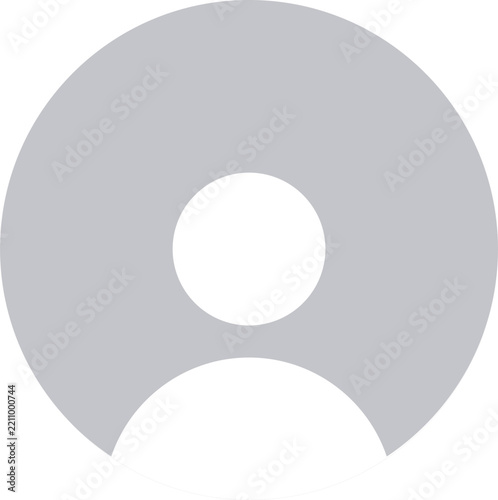 Default User Profile Avatar Icon Isolated on White Background