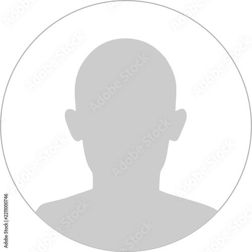 Default User Profile Avatar Icon Isolated on White Background