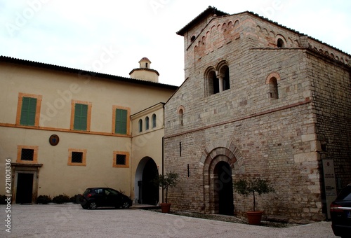 Fotografie SPOLETO, ITALY - FEBRUARY 7, 2017: Basilica of Sant'Eufemia
