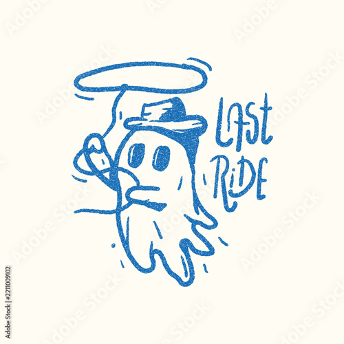 The last ride Retro vintage design, vector illustration