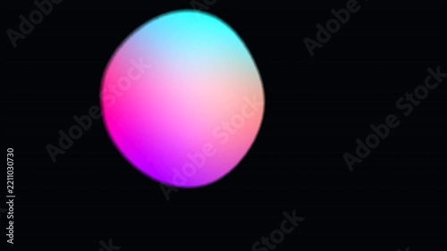 Abstract digital background with flowing liquid light waves and glowing particles motion