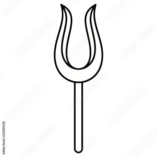 Stylized trident symbol