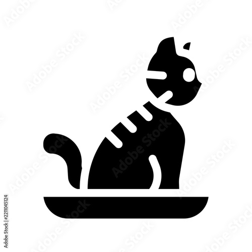 Toilet A playful and modern glyph icon crafted for pet lovers, animal themed websites, mobile apps, UI/UX projects, social media, presentations, and creative digital products.